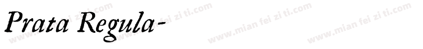 Prata Regula字体转换
